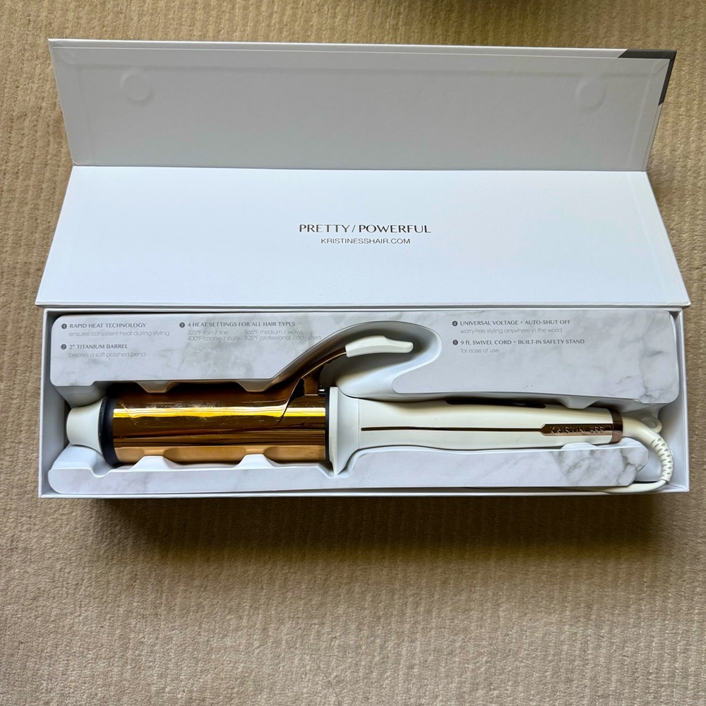 Kristen ESS 2” curling iron with box